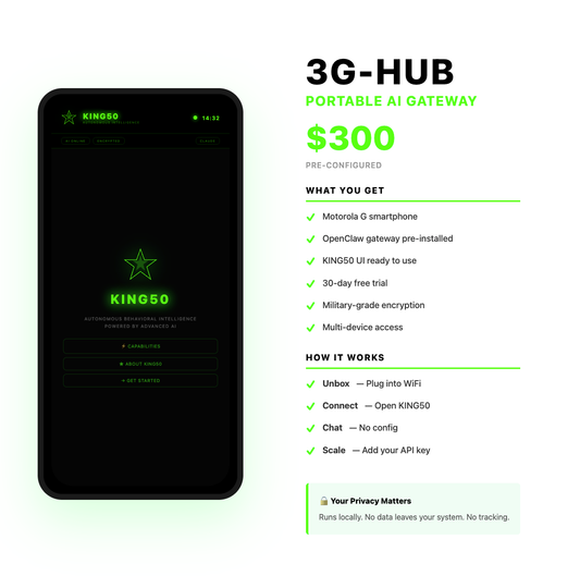 3G-Hub | KING50 Portable AI Gateway